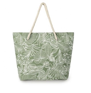 Nouvelle Collection 2022 sac de Shopping en gros, sac fourre-tout en toile personnalisé en coton avec lettre et Logo pour le week-end de plage - Product Image 1