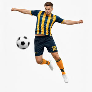 Diseño de Patrón Personalizado con Color Personalizado, Uniforme de Fútbol Unisex Transpirable, Conjunto de Camiseta y Pantalones Cortos de Fútbol Transpirables de Venta Caliente - Product Image 6