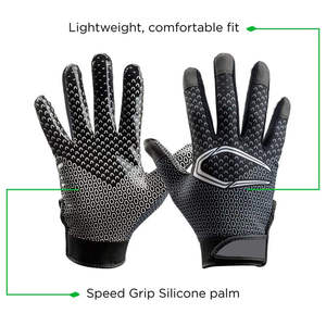 Guantes Modernos Personalizados de Fútbol Americano para Hombre, Diseño Elegante, Transpirables, Ligeros, con Agarre, Ropa Deportiva de Entrenamiento, Venta al Por Mayor - Product Image 6