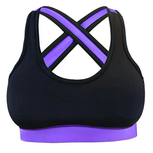 Sujetador deportivo de alto soporte para mujer al por mayor, sujetador deportivo cómodo color nude para yoga con tirantes dobles - Product Image 1