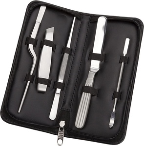 Juego de 5 utensilios de cocina de acero inoxidable: pinzas, cucharas de dibujar, espátula offset y herramientas para postres Altomme Instruments - Product Image 1