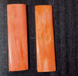 Par de escalas de hueso de cuerno de búfalo natural para manualidades de cuchillos, losas de cuerno pulidas para proyectos de bricolaje, empuñaduras personalizadas y hechas a mano - Product Image 2