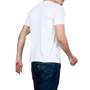 Camisetas Negras de Primera Calidad para Hombre OEMODM - 100% Algodón, Corte Regular, Camisetas Básicas, Personalizables con Logotipos - Product Image 2