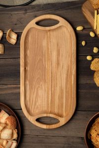 Oval Natural <b>Pine</b> Wood Decorative Serving Handmade Indian Trending Look Tray wood wooden serving tray - Product Image 4