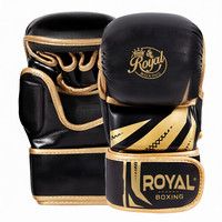 Gants de boxe officiels en cuir PU avec logo personnalisé pour Muay Thai, MMA, UFC
