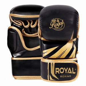 Gants de boxe officiels en cuir PU avec logo personnalisé pour Muay Thai, MMA, UFC - Product Image 1