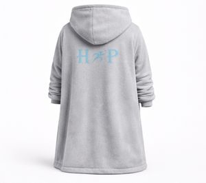 Sudadera con Capucha Tipo Manta Extra Grande para Mujer y Hombre, Sudadera con Capucha para Invierno, Manta Ponible con Mangas, Sudadera de Forro Polar Sherpa para Dormir - Product Image 4