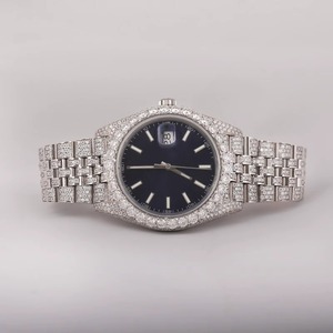Reloj de Lujo para Mujer con Diamantes, Caja Cuadrada de Acero Inoxidable de 41 mm, Cuarzo Analógico, Cristal de Zafiro, Resistente al Agua 10 Bar - Product Image 4