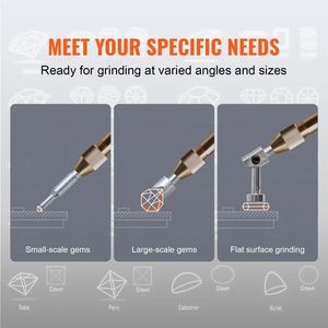 Pulidora de Piedras Preciosas de 180W 110V, Pulidora Angular de Joyas, Manipulador de Facetas, 2800 RPM, Máquina de Pulido de Jade, Herramientas y Equipos para Joyería - Product Image 6