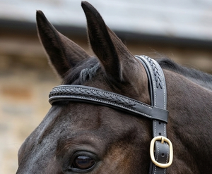 Premium DD Leather Handmade Leather Braided Equestrian <b>Halter</b> - Product Image 6