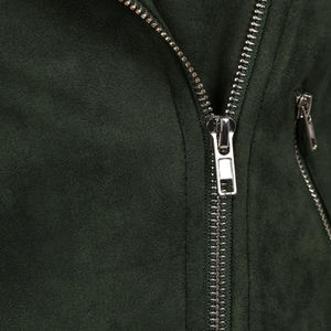 Chaqueta de Cuero Sintético para Mujer, Largo Regular, Material de Cuero Sintético, Color Sólido, en Oferta - Product Image 6