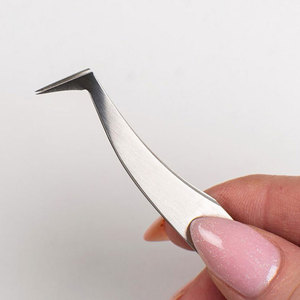 Pince à épiler pour cils de haute précision, outil en acier inoxydable résistant à la rouille, pour salon de beauté professionnel et maquillage personnel - Product Image 2