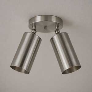 Minimalist Stainless Steel Ceiling Light Round Dual Cylinder Fixture Indoor Home Decor for Living Room Durable Design - Product Image 4