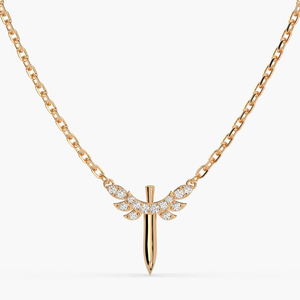 จี้เพชรเม็ดเดี่ยวทรงวินเทจชุบทอง 14KT เพชรเพาะเลี้ยงในห้องปฏิบัติการ พร้อมสร้อยคอสำหรับผู้หญิง รับรองโดย IGI ของขวัญแต่งงาน เครื่องประดับ - Product Image 2
