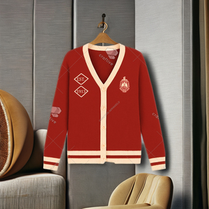 Delta Sigma Theta DST Sorority Cárdigan de punto para mujer Varsity Sweater - Product Image 3