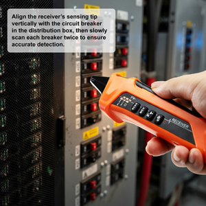 Localizador de Disyuntores Digitales con Probador GFCI y Detección NCV, Rastreador de Circuitos Eléctricos de Alta Precisión con Pantalla a Color - Product Image 4