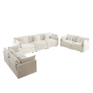 Juego de Sofás de 3 Piezas para Sala de Estar, Cómodos y Extra Grandes, Sofá de 2 y 3 Plazas con Asientos Profundos para el Hogar - Product Image 3