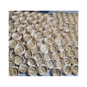 Vaporera de Bambú de Primera Calidad con Tapa de Acero Inoxidable con Cristal Integrado, de 2 Niveles, para Cocinar Alimentos Bajos en Grasa - Product Image 4