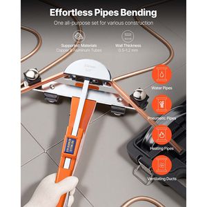 Kit Piegatubi Compatto da 7/8 Pollici con Funzione a Cricchetto, Matrici in Lega di Alluminio da 1/4, Utensile Manuale per Piegatura Tubi - Product Image 2