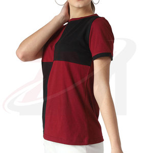 Nueva llegada, camiseta de mujer moderna y cómoda, de la mejor calidad, ropa de verano hecha en Pakistán, camiseta para adultos. - Product Image 3