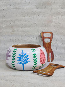 ชามไม้เคลือบเงา OpalGrain Artisan Bowl ระดับพรีเมียม สำหรับเสิร์ฟอาหารระดับกูร์เมต์ สลัด ผลไม้ ของว่าง และอาหารหรูหรา - Product Image 1