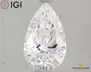 Diamante Cultivado en Laboratorio CVD, Forma de Pera, Color E, Claridad VVS1, 1.50 Quilates, Certificado IGI, Excelente Opción de Regalo - Product Image 1