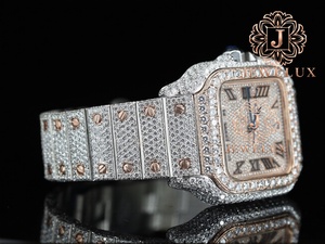 Reloj de Lujo con Diamantes de Moissanita para Hombre, Estilo Hip Hop, Resistente al Agua, para Uso Diario y Eventos Especiales, en Venta - Product Image 1