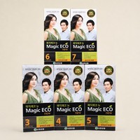Crème magique écologique pour teindre les cheveux gris, coloration permanente à domicile