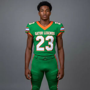 Uniforme de Fútbol Americano Transpirable de Talla Grande, 100% Poliéster, Impresión por Sublimación, Material Duradero, Color y Logotipo Personalizables, Unisex - Product Image 3