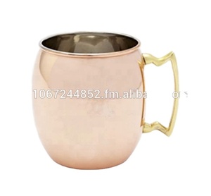 Taza de cobre de mula de Moscú de alta calidad de fabricante directo, sublimación de acero inoxidable sólido, chapado en cobre, vasos de Metal - Product Image 2