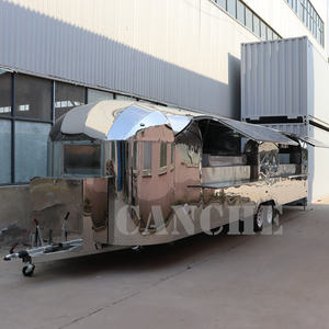 Remolque de comida de dos ejes Coche de venta ambulante Camión de comida rápida Hamburguesa Barbacoa Pizza en Europa COC - Product Image 4