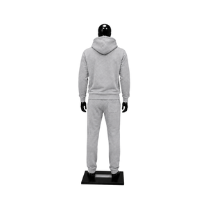 Conjunto Deportivo Personalizado Gris para Hombre, Sudadera con Capucha y Pantalones Jogger, Ropa Deportiva Casual al por Mayor, Ropa de Calle, Conjunto de Dos Piezas para Gimnasio y Entrenamiento en Oferta - Product Image 2