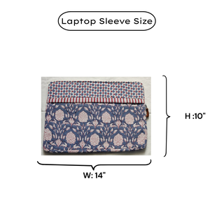 Funda de Lujo para Portátil, Hecha a Mano en India, con Estampado Artesanal, Acolchada, de Algodón Resistente, con Cierre y Múltiples Bolsillos, Diseño Unisex, para Uso Diario, Suave - Product Image 6