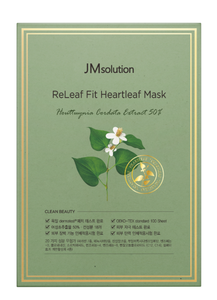 Mascarilla JMSOLUTION RELEAF FIT HEARTLEAF |   35ML*10EA |   Cuidado hidratante y elástico, calmante para pieles sensibles |   Alantoína |   K-beauty - Product Image 2
