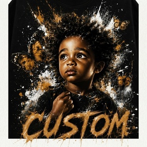 Camiseta Glory personalizada de estilo vintage con estampado DTG, 100% algodón, tela suave, con pedrería, mangas cortas, para uso unisex. - Product Image 3