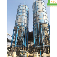 Grand silo à ciment mobile de 100 à 3000 tonnes, type boulonné, avec composants de stockage en acier, moteur et roulements, marque NAM SON, garantie 1 an