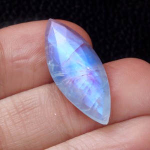 Piedra de Luna Arcoíris con Corte Rosa Marquise, Gema Suelta, Proveedor a Granel, Precio de Fábrica, Gema de Alta Calidad para Fabricación de Joyas - Product Image 3