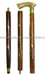 Nuevo diseño Venta caliente Bastón de madera con nuevo diseño Mango de latón Bastón para caminar plegable Bastones decorativos para caminar - Product Image 3