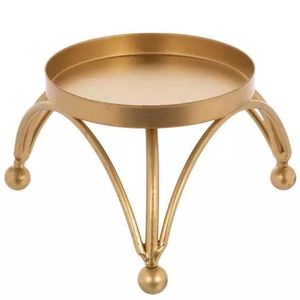 Juego de Portavelas Cónicos de Oro Antiguo Forjado a Mano – Trío de Candelabros de Latón Artesanales con Forma de Tulipán para Decoración de Mesa de Lujo - Product Image 5