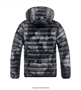 Chaquetas Acolchadas para Niños, Impermeables, con Capucha Desmontable, Cuello Alto, Camuflaje, 100% Poliéster, de Alta Calidad, Fabricante OEM - Product Image 2