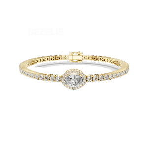 Exquisito diamante cultivado en laboratorio de 112 quilates de peso total, corte ovalado y redondo impecable, maestría en la elaboración de líneas de diamantes ovalados y redondos. - Product Image 4