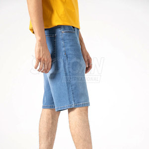 Shorts en coton extensible tricoté pour homme, coupe droite, décontracté, avec fermeture boutonnée et zippée, tissu durable pour l'été, les voyages, les week-ends et le quotidien - Product Image 6