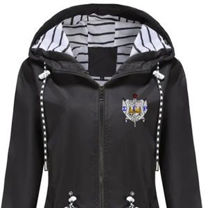 เสื้อแจ็คเก็ตกันลม Sigma Gamma Rho น้ำหนักเบา เสื้อผ้ากีฬา ซิปเต็มตัว เสื้อแจ็คเก็ตวิ่งกลางแจ้ง เสื้อผ้าทีมแบบกำหนดเอง กันลม OEM ODM - Product Image 2