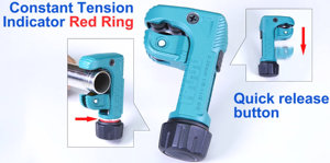เครื่องตัดท่อแบบปรับเร็วและแรงตึงคงที่ 2-IN-1 ขนาด 3~30 มม. พร้อมใบมีด HSS - Product Image 6