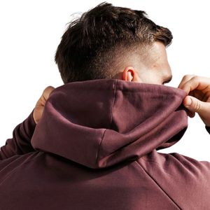 <b>Mens</b> Winter Maroon Pullover <b>Hoodie</b> Casual Fleece Sweatshirt Polyester/Cotton Long Sleeve Athletic Gymwear Streetwear - Product Image 4