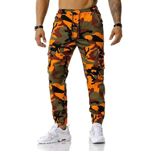 2026 <b>Men's</b> Mid Waist <b>Camo</b> Woven Canvas Cargo <b>Pants</b> with Drawstring Closure Pockets Eco-Friendly & Breathable <b>men's</b> pantswashed - Product Image 5