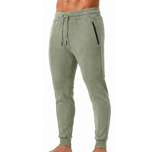Eazwears Custom <b>Mens</b> Waffle Knit <b>Joggers</b> <b>Slim</b> <b>Fit</b> Casual Textured Trousers Elastic Waist Drawstring Heavyweight Polyester/Cotton - Product Image 6