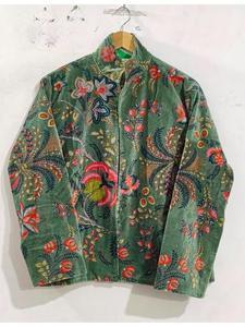 Chaqueta de Seda Multicolor Hecha a Mano para Mujer con Bordado Tradicional, Ligera y Étnica, Ideal para Invitadas de Boda y Eventos Festivos - Product Image 1