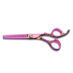 Tijeras de Corte de Pelo Profesionales de Alta Calidad OEM, Acero Inoxidable, Hechas a Mano, Punta Afilada, para Diestros, 32 Dientes, Medianas - Product Image 4