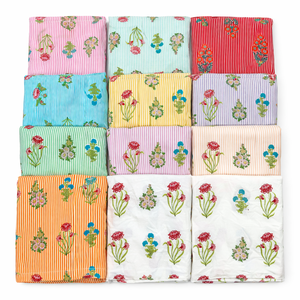 Tela de Algodón Popelina Peinada, Ligera, Transpirable, Ecológica, con Estampado Floral Sencillo y Elegante, para Vestidos de Niñas - Product Image 1